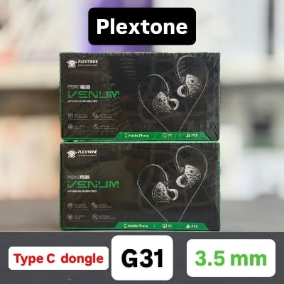 Picture of PLEXTONE G31 Venom Gaming Headphones, In-Ear Headphones, Sports Headphones, HIFI Bass Headphones, 5th Generation Tracker Speakers, Earhook Headphones, Monitor headphone