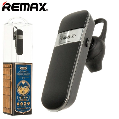 Picture of REMAX RB-T36 Headset Bluetooth V5.0 Headset For Driving Single Headset For Calls Ear-Hook Headsets Handsfree With Microphone HD Voice Headset