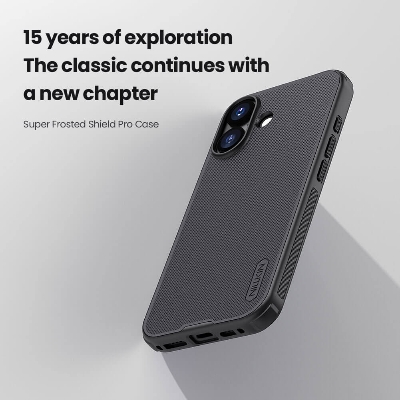 Picture of For iPhone 17 6.3 Inches NILLKIN Super Frosted Shield Pro Dual Protective Material PC and TPU Bumper Protective Case Anti-Fingerprint Matte Texture Back Cover