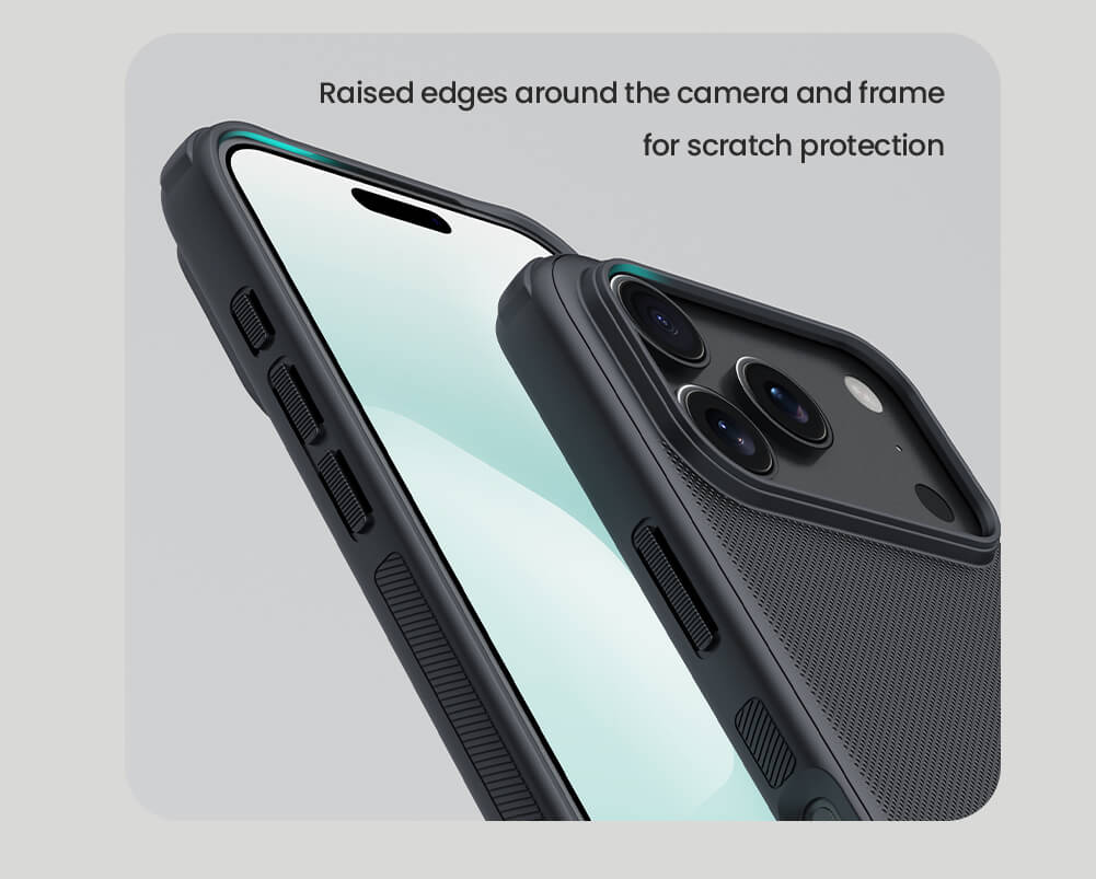 Picture of For iPhone 17 Pro 6.3 Inches NILLKIN Super Frosted Shield Pro Dual Protective Material PC and TPU Bumper Protective Case Anti-Fingerprint Matte Texture Back Cover