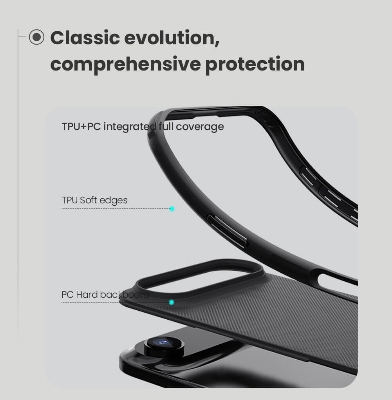 Picture of For iPhone 17 Air 6.6 Inches NILLKIN Super Frosted Shield Pro Dual Protective Material PC and TPU Bumper Protective Case Anti-Fingerprint Matte Texture Back Cover