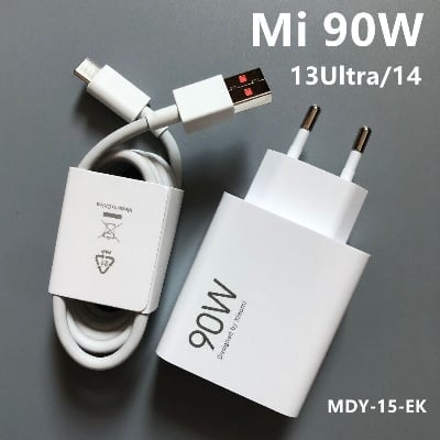 Picture of Xiaomi USB Charger 90w EU Turbo Fast Charging Power Adapter Xiao Mi 15 14 13 Ultra 13t Pad 6 Redmi Note 13 Pro 11 Poco X7