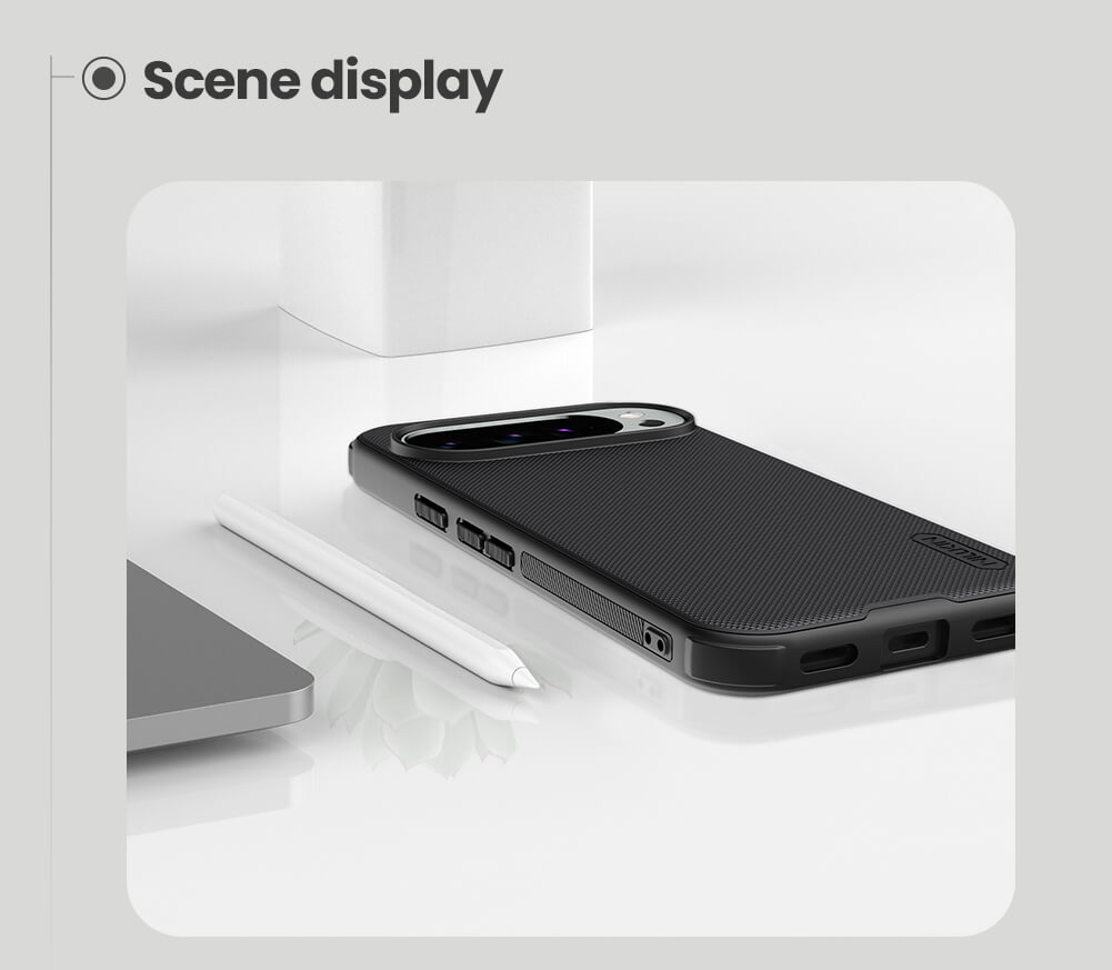 Picture of For Google Pixel 10 Phone 6.3 Inches NILLKIN Super Frosted Shield Pro Dual Protective Material PC and TPU Bumper Protective Case Anti-Fingerprint Matte Texture Back Cover For Pixel 10 Pro
