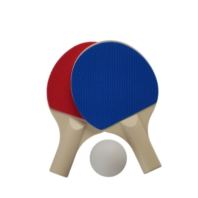 Picture of Table Tennis Game 3 Pcs Set (2 Pcs Bat + 1 Pcs Ball)