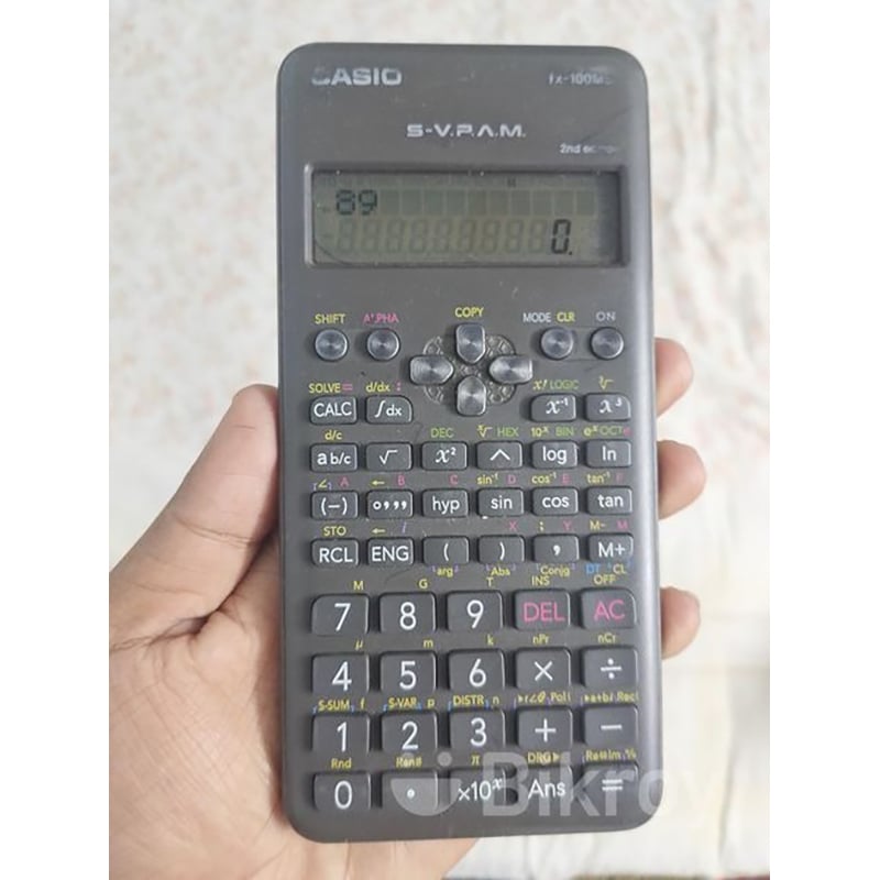 Picture of FX 100ms Calculator ,2nd Edition , (THAILAND VARIANT) calculator,(master copy)Non-Programmable acadamic-black
