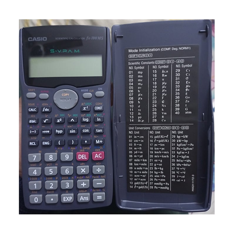 Picture of FX 100MS Scientific Calculator, Calculator (1st edition)(thailand variant)l– 300 Functions  – Non-Programmable – Exam Use Model, Calculator for students