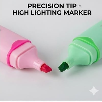 Picture of Space Capsule Pastel Highlighters (Model A-8154) - Set of 6 Ergonomic Cute Marker Pens for School & Office