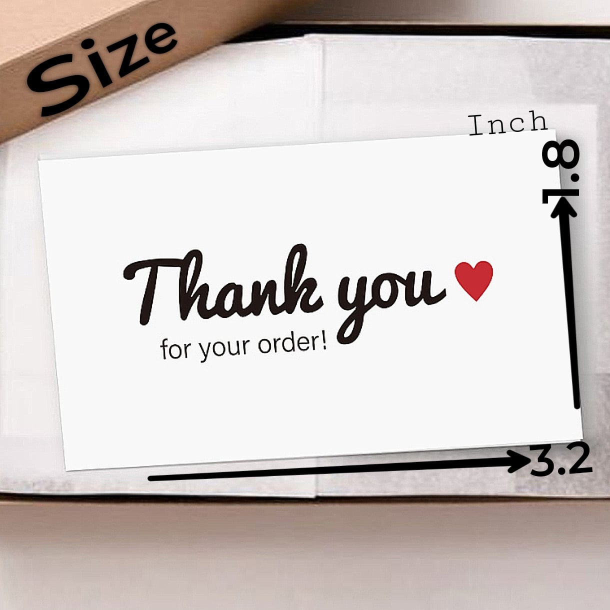 Picture of 50pcs Thank You Label Business Card Various Design