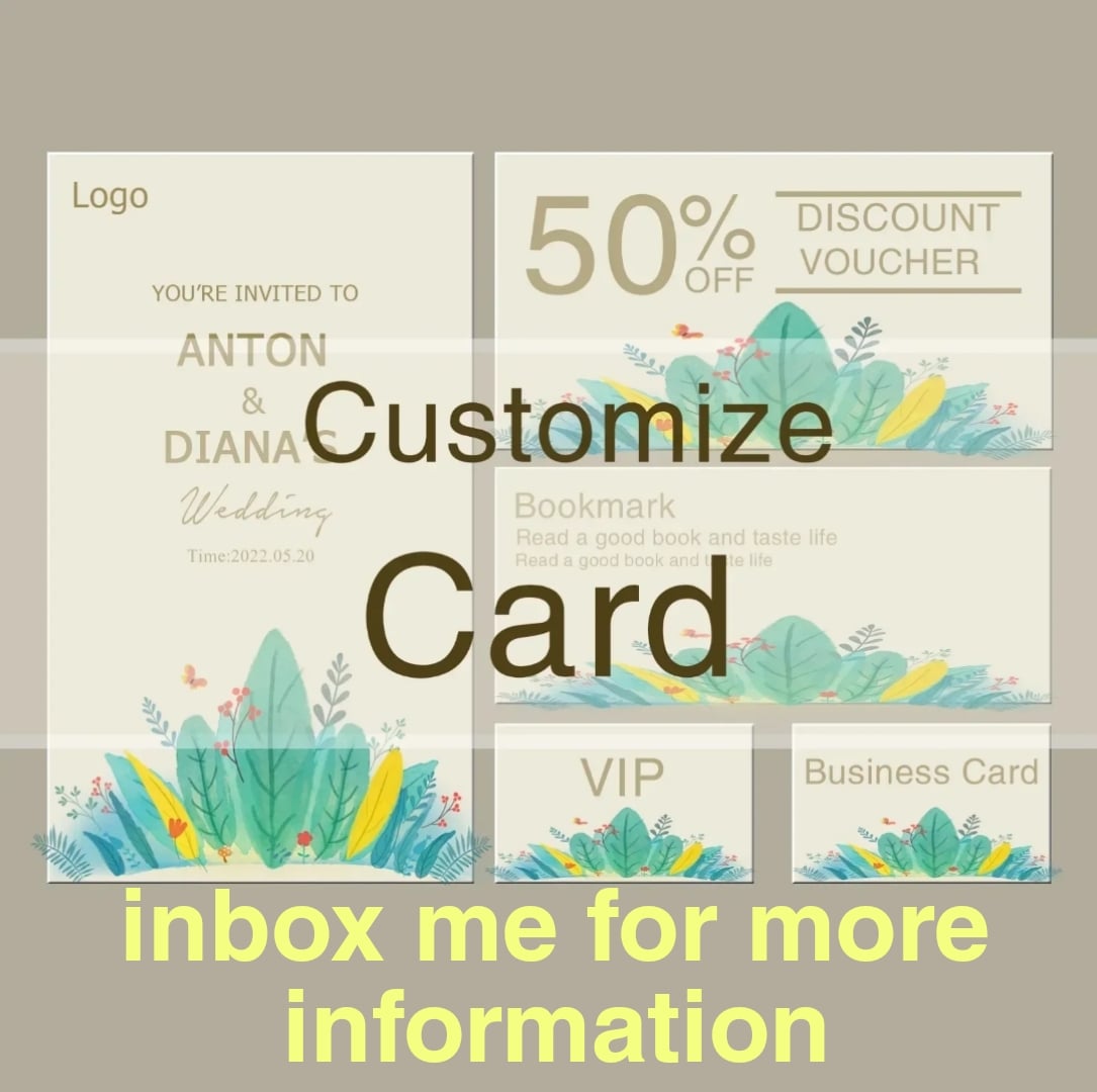 Picture of 50pcs Thank You Label Business Card Various Design