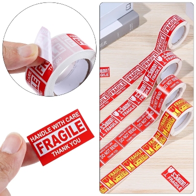 Picture of Fragile Warning label sticker Roll 150\250pcs Heat resistant self adhesive logistics accessories