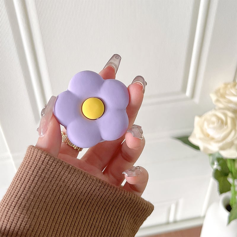 Picture of Flower Mirror Universal Phone Holder Griptok Support For Smartphone Grip Folding Finger Stand Socket