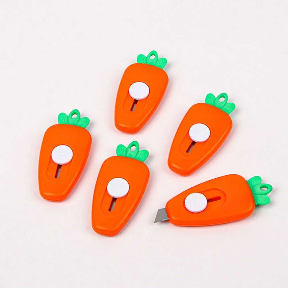 Picture of 1 Piece Mini Pocket Carrot Utility Knife Paper Cutter Craft Wrapping Stationery
