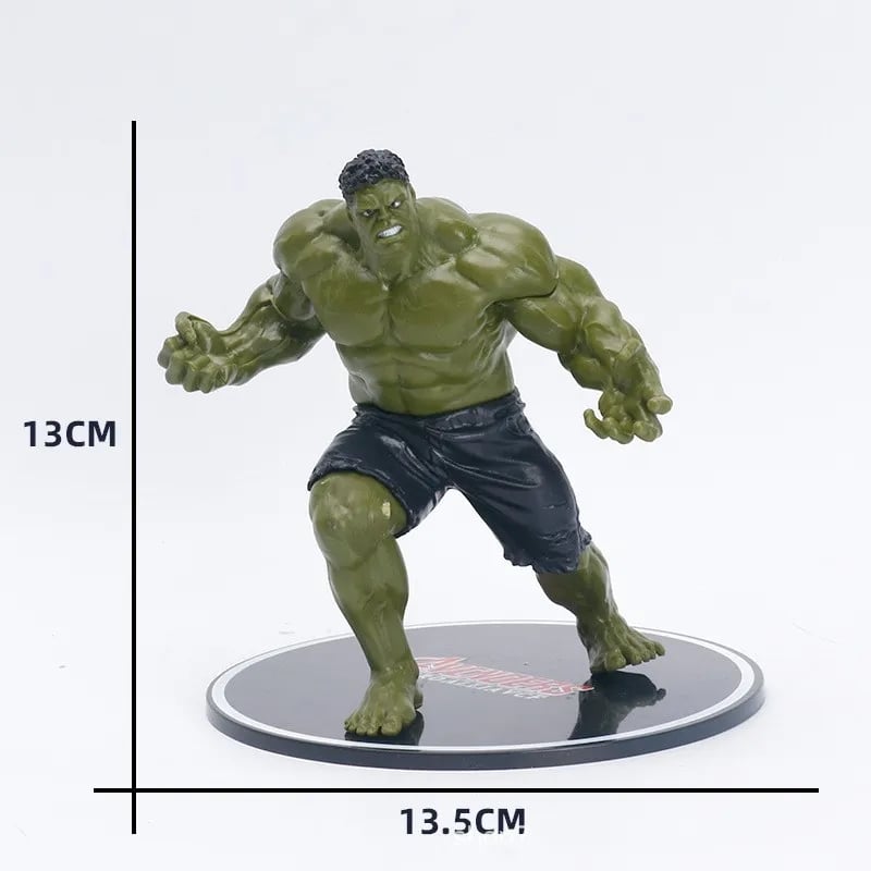 Picture of Marvel Avengers Movie Super Heros Iron Man Spiderman Captain America Hulk Thor Action PVC model Figure cake decor Toys