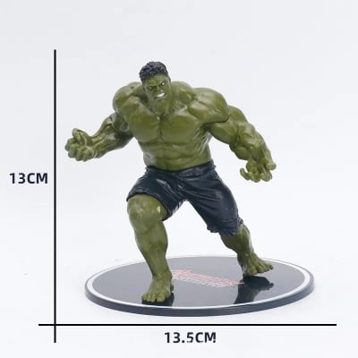 Picture of Marvel Avengers Movie Super Heros Iron Man Spiderman Captain America Hulk Thor Action PVC model Figure cake decor Toys