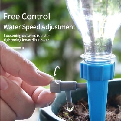 Picture of Adjustable Control Water Dripper Self-Watering Kits Automatic Drip Irrigation System Kits Plant Watering Spike Device Greenhouse