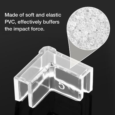 Picture of 4pcs Aquarium Corner Protectors For Fish Tank Edge Corner Protectors Baby Proof Bumper Multifunctional Accessory