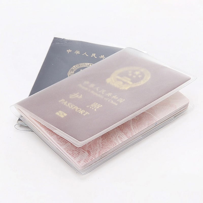 Picture of 1/2PCS PVC Waterproof Travel Passport Cover Credit Card Holder Transparent Protective Case For Certificate Card Documents Pouch
