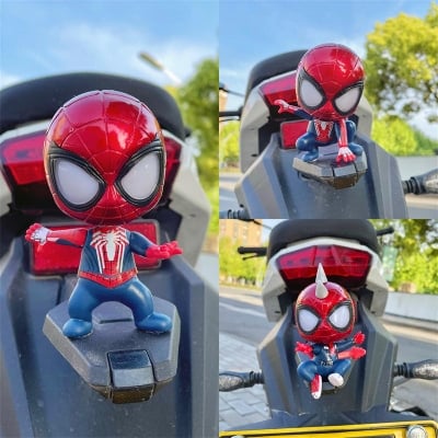 Picture of Spiderman Action Toy Figures Cartoon Anime Marvel Hero Model Doll Kawaii Cute Childer Kids Toys