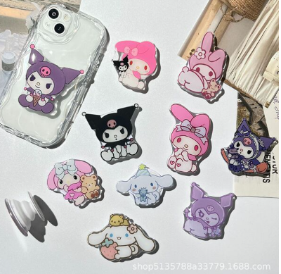 Picture of Sanrio Hello Kitty Foldable Phone Holder Finger Ring Holder Phone Bracket Stand Socket Extendable Finger Grip for Mobile Phone