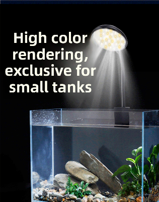 Picture of 5W Fish Tank Clip Lamp,USB Power LED Full Spectrum,Waterproof Algae Lighting 360-degree Tank Light for Turtle Fish Tanks 1 Switch model