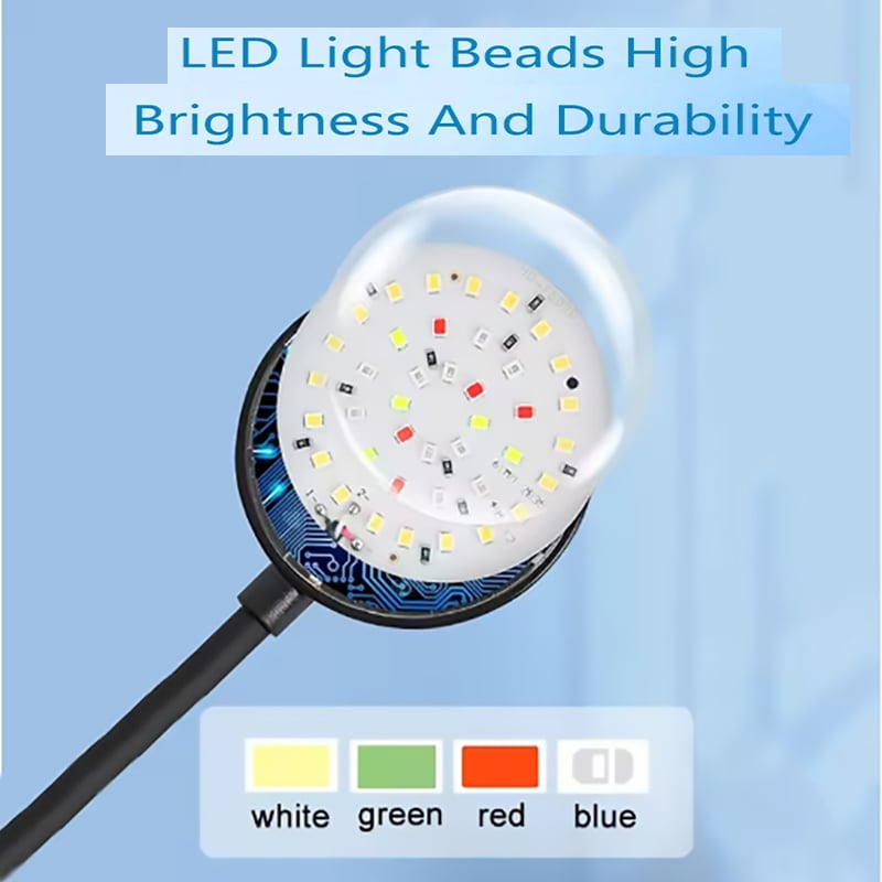 Picture of 5W Fish Tank Clip Lamp,USB Power LED Full Spectrum,Waterproof Algae Lighting 360-degree Tank Light for Turtle Fish Tanks 1 Switch model