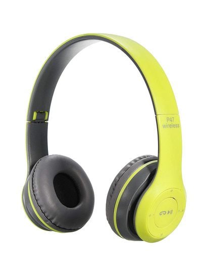 Picture of P47 Wireless Bluetooth Headphone Stereo Earphone with SD Card Slot - Green