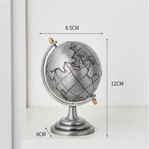 Picture of Thumbnail 1Thumbnail 2Thumbnail 3World Map 3D Rotating, Metal Globe With A Stand