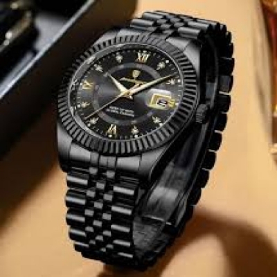 Picture of Poedagar 910 Men's Quartz Watch Stainless Steel Black