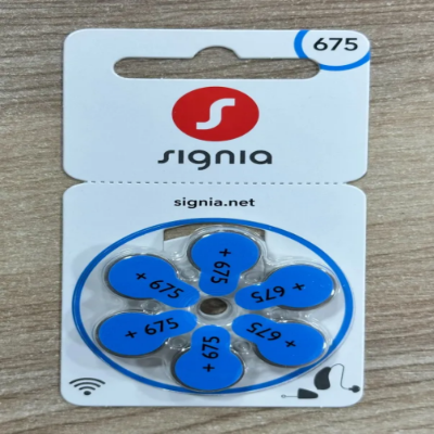 Picture of Signia Hearing Aid Battery Size 675, Pack of 6 Batteries