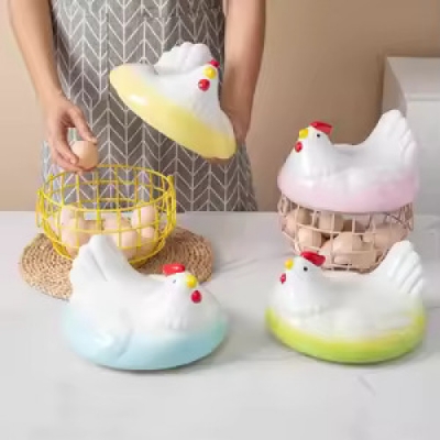 Picture of Decorative Chicken Shaped Egg Storage Basket