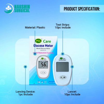 Picture of PCL Care Glucose Meter with 10 Strip, specifically model (AC-301)