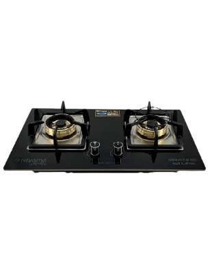 Picture of Niyama Glossy Granite Stone 2 Burner Cabinet Gas Hob NGH-2004-LGP-NG