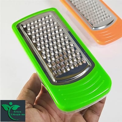 Picture of Cheese Steel Grater and Slicer Vegetables with Container Multicolor ( Size 6.5 inch) Body A.B.S. Plastic. - Multicolor