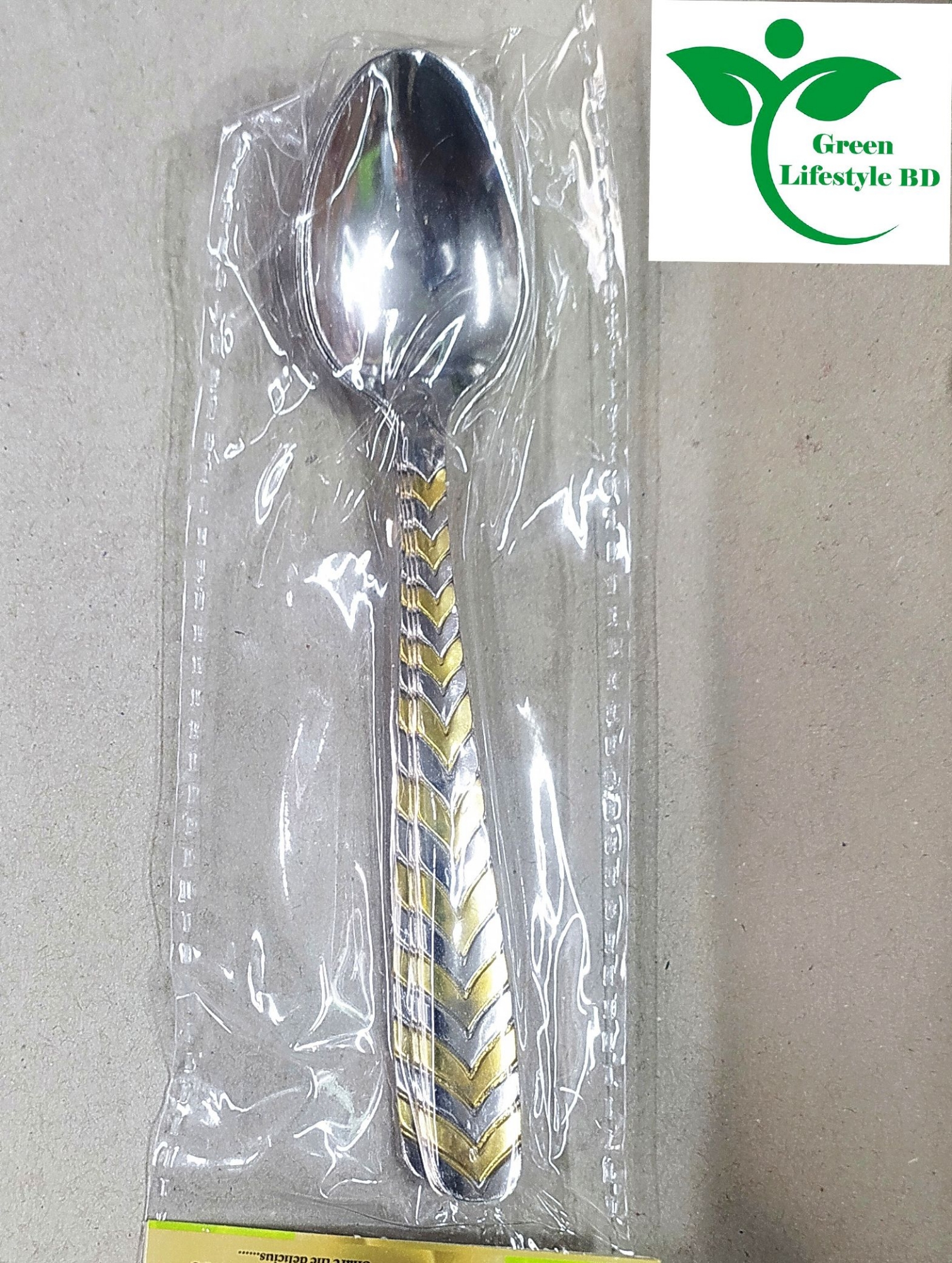 Picture of 6 piece Stainless steel spoon for kitchen and dining  (Size 6 inch) multi design Spoon. - Silver