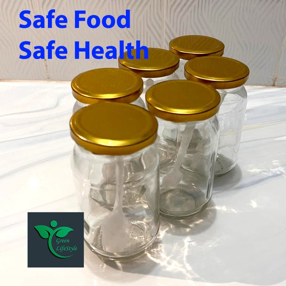 Picture of Super Clean Glass Jar 500gm – Set of 4/6 | Premium Kacher Jar Food Storage Container for Kitchen & Dining