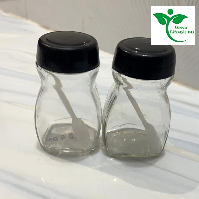 Picture of 250gm super clean Glass Jar/Kacher jar 04 Pieces Set for Kitchen & Dining. Glassware Food container. - Clear