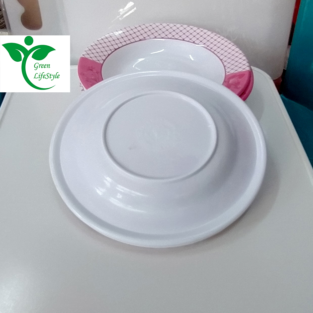 Picture of Melamine Half Plate 6 Pieces Set ( Medium Size 7" ) Multi Design Print Melamine plate  for Snacks and breakfast. - Multicolor