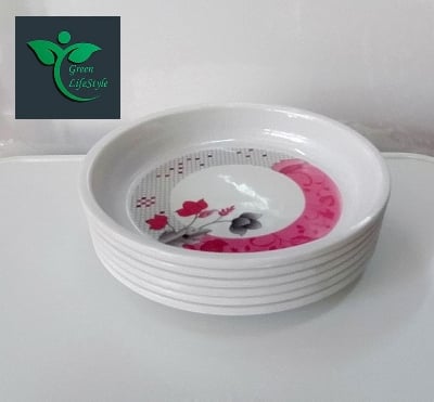 Picture of 6 Pcs Set Melamine Finnie Bati/Bowl Medium (Size 5.") Multi Design Print. - Multicolor