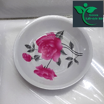 Picture of 06 pcs Melamine Half Bowl/Bati Medium Size (6.5 inches) Multi Design Melamine Bowl Set. - Multicolor