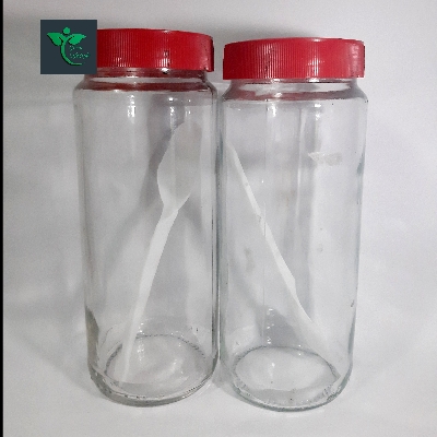Picture of 500gm 02 Pcs Good quality Glass Jar for Kitchen & Dining. Glassware Food container. - Clear