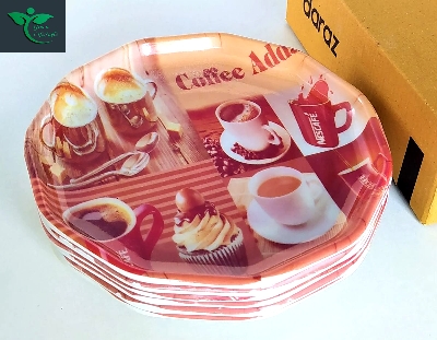 Picture of 6pcs Set Melamine Plate (7" Size ) for Home & Office High Quality Melamine. - Multicolor