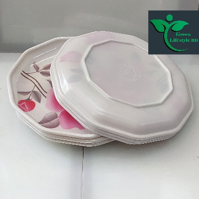 Picture of 6pcs Set Melamine Plate (7" Size ) for Home & Office High Quality Melamine. - Multicolor