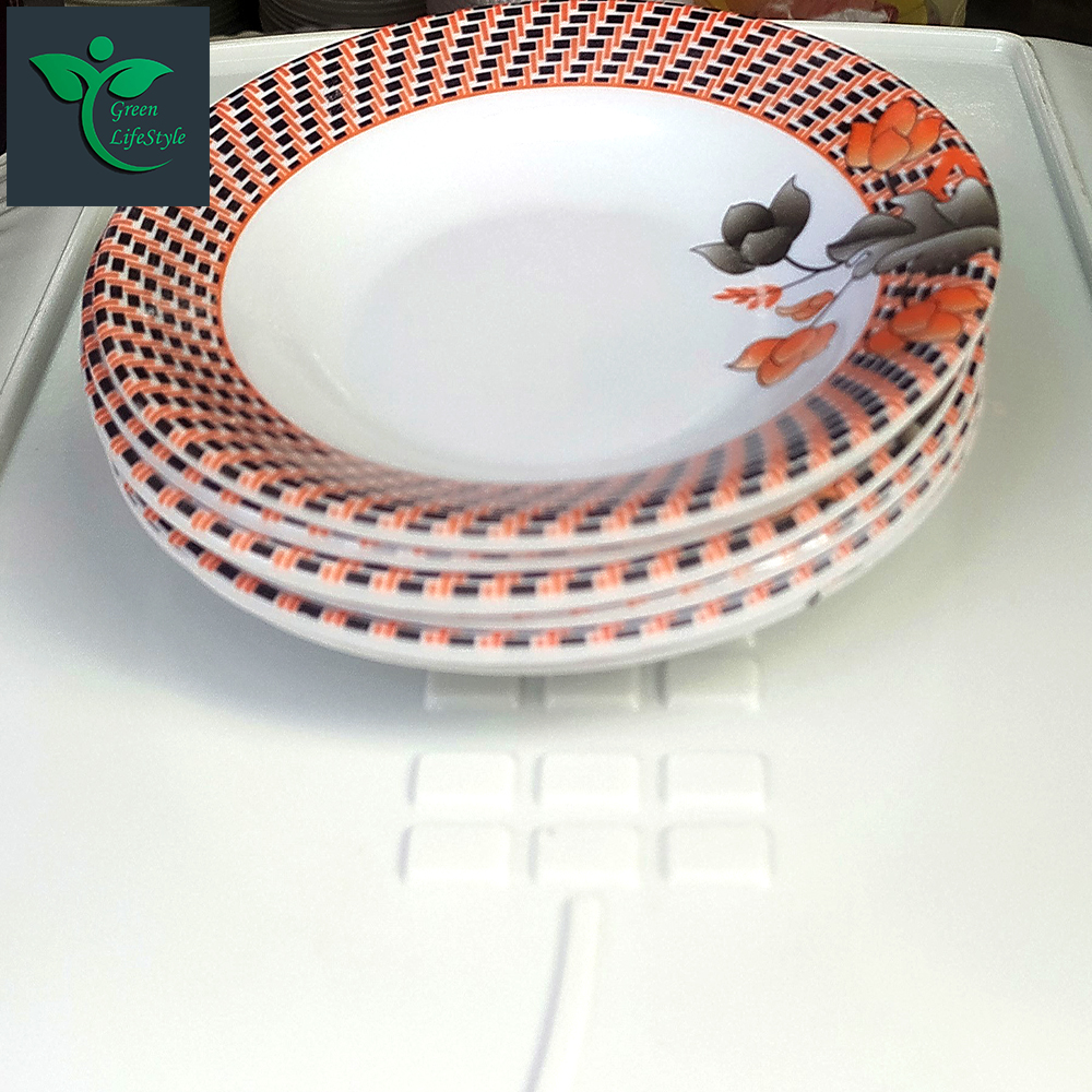 Picture of 4pcs Set Melamine Plate (7" Size ) for Home & Office High Quality Melamine. - Multicolor