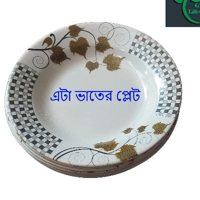 Picture of 6 pcs Set Big Melamine Plate (9.5" Size ) for Home & Office High Quality Melamine. - Multicolor