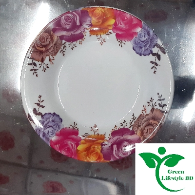 Picture of 4 pcs Set Big Melamine Plate (9.5" Size ) for Home & Office High Quality Melamine. - Multicolor