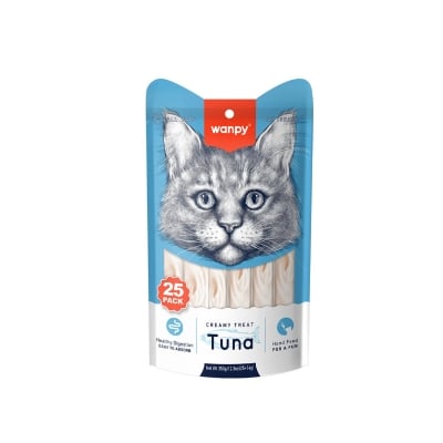 Picture of Wanpy Creamy Cat Treat Cat Food Tuna 25pc Pack 350gm (25×14gm)