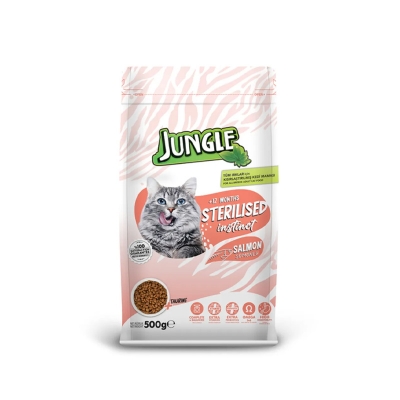 Picture of Jungle Premium Dry Cat Food Salmon 500gm