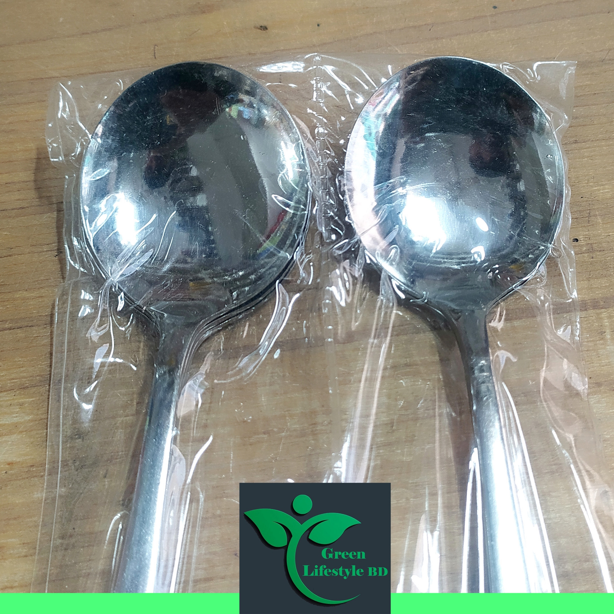 Picture of Good quality Stainless Steel 6 Piece Set Soup Spoon 7 Inch Tall For Dining and Kitchen - Silver