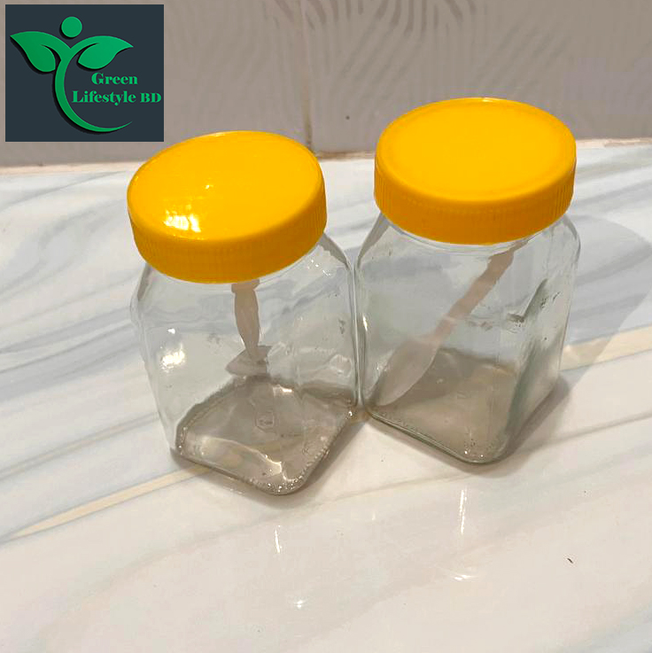 Picture of Clear 250gm Glass Jar 06 Pes Set for Kitchen and dining, Glassware food jar, Food container Set, kitchen glass jar. - Clear