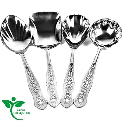 Picture of Stainless Steel Serving Spoon Set – 4 Pcs, 10 Inch Premium Serving Spoons for All Dishes